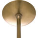 Milford 3 Light 11.5 inch Smoke Luster and Antique Brass Pendant Ceiling Light