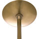 Milford 3 Light 12 inch Smoke Luster and Antique Brass Pendant Ceiling Light