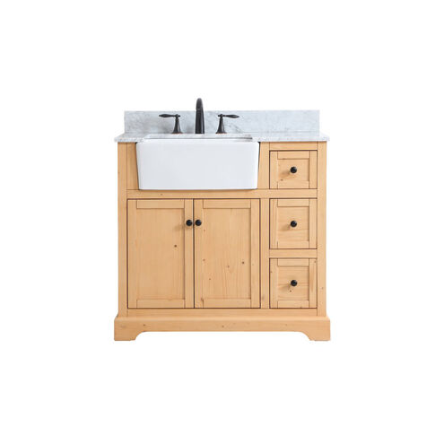 Franklin 36 X 22 X 35 inch Natural Wood Bathroom Vanity Cabinet