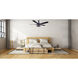 Madison 52 inch Matte Black with Black Blades Indoor fan