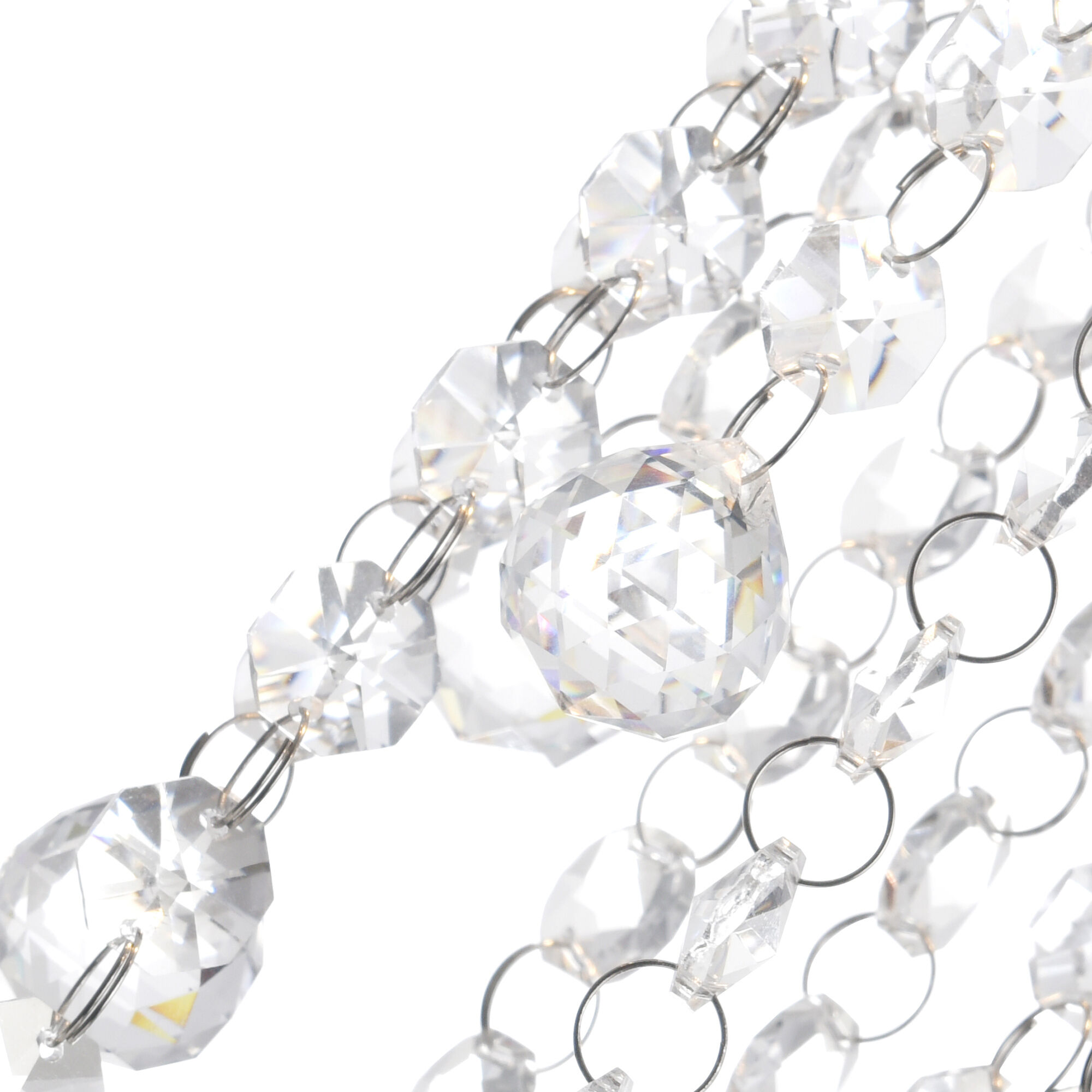 Extended 9 Light 20 inch Chrome Multi Light Pendant Ceiling Light