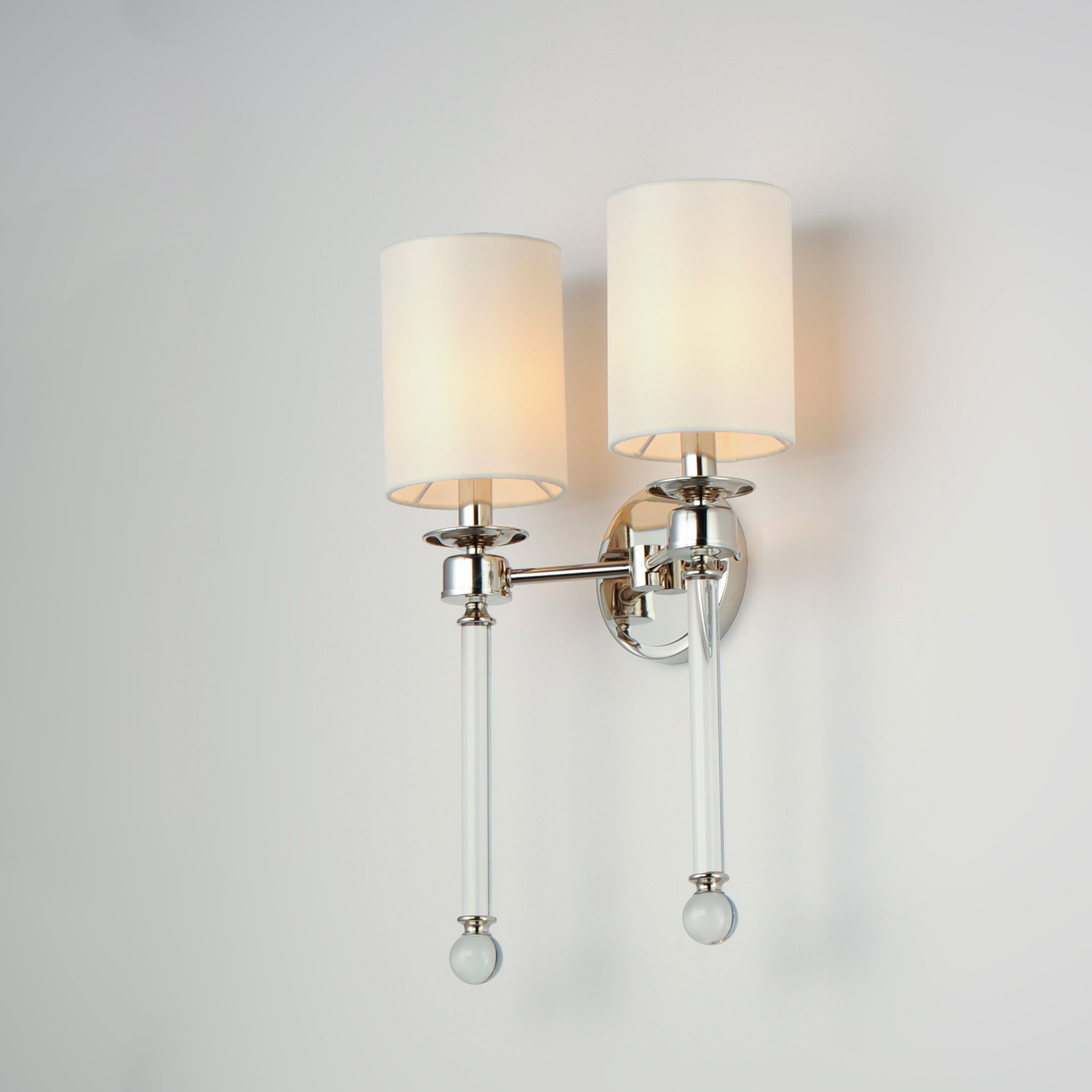 Lucent 2 Light 14 inch Polished Nickel Wall Sconce Wall Light