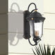 Peale Street 3 Light 22 inch Sand Coal And Vermeil Gold Outdoor Wall Mount, Great Outdoors