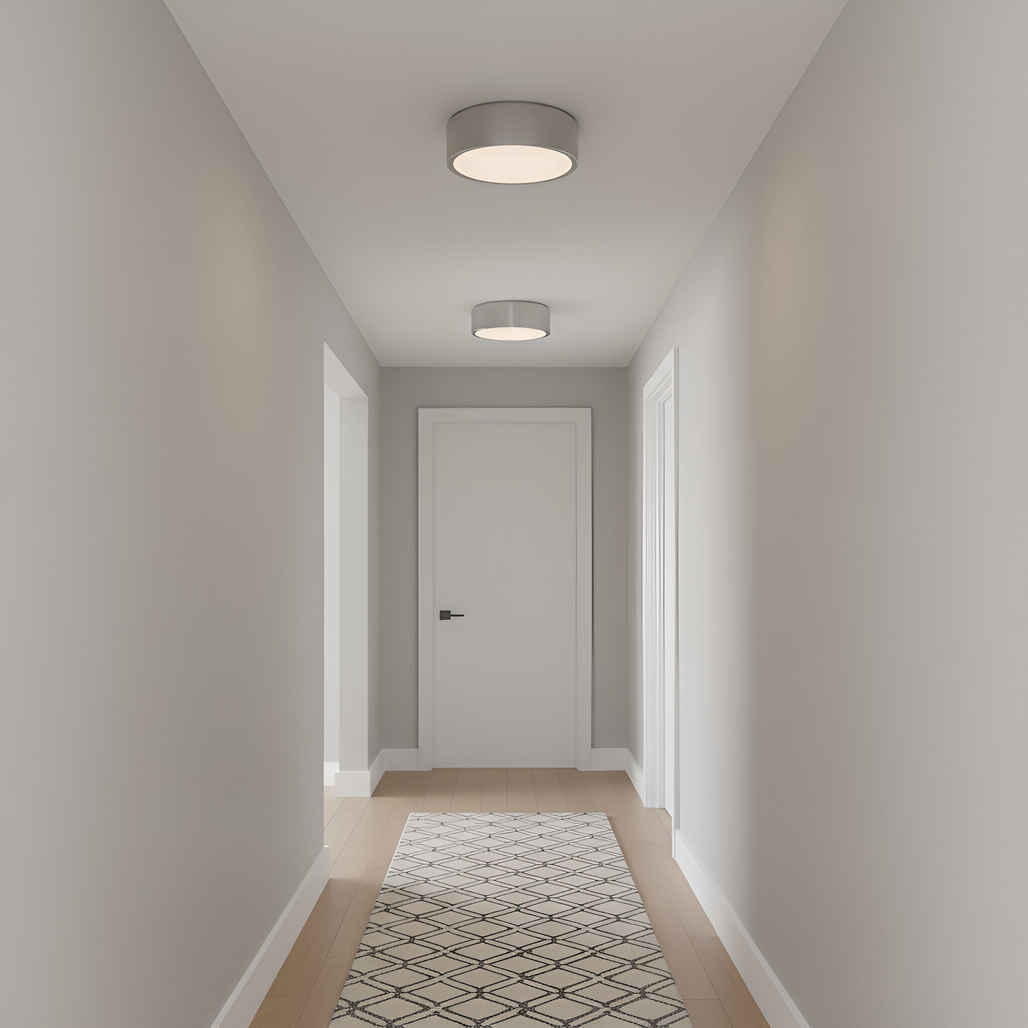 Albee 2 Light 13 inch Brushed Nickel Flush Mount Ceiling Light, Medium