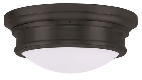 Astor 3 Light 16 inch Bronze Flush Mount Ceiling Light