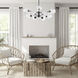 Abii 12 Light 33 inch Matte Black with Clear Chandelier Ceiling Light