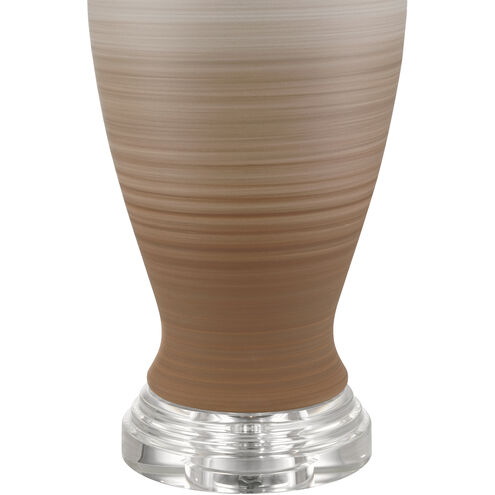 Happy 80's 30.25 inch 150.00 watt Brown/Light Blue/Clear Table Lamp Portable Light