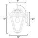 Prism 1 Light 16 inch Black Outdoor Wall Mount
