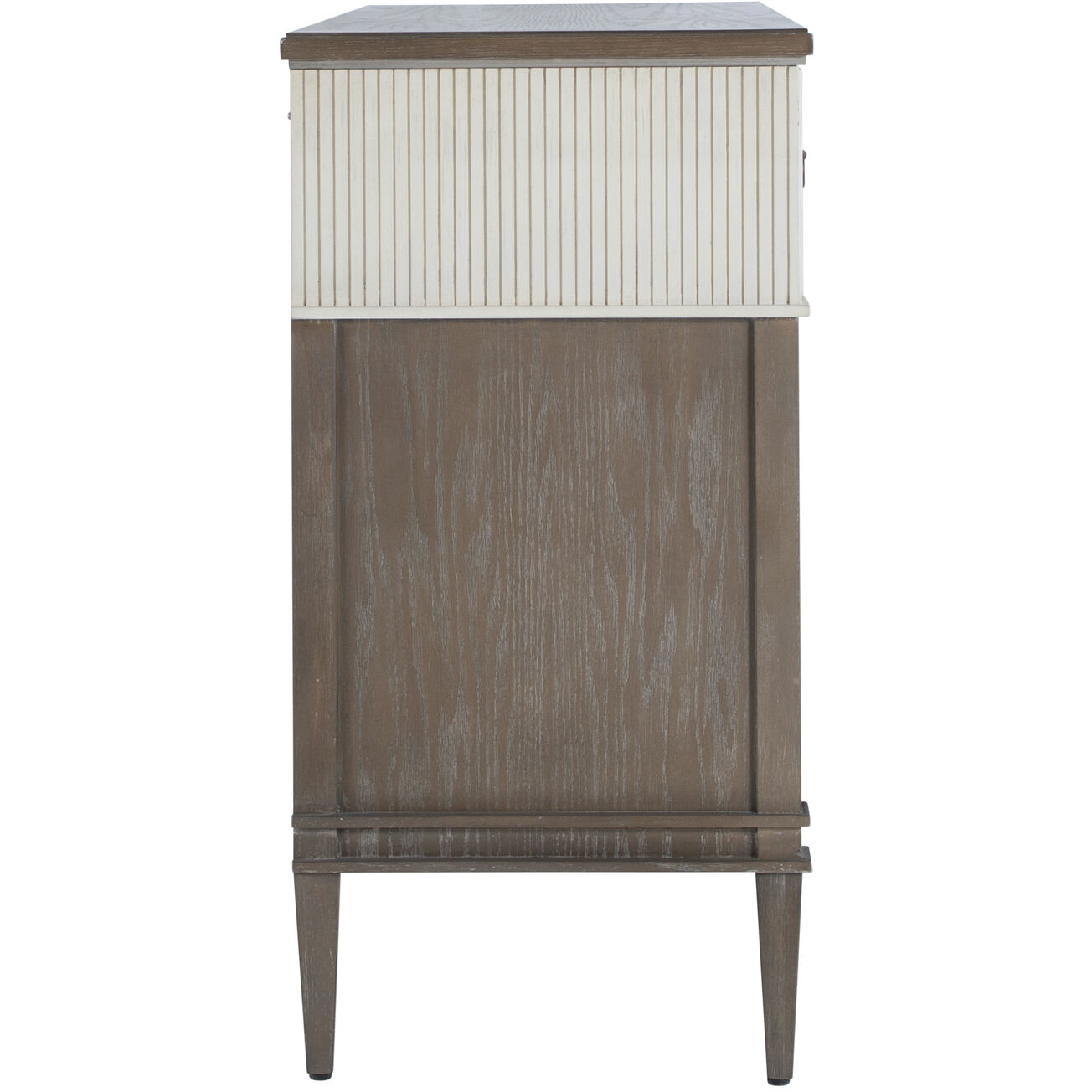 Winslet Sesame White / Cerused Natural Grey / Antique Bronze Chest