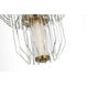 Waterford Killarney LED 19 inch Natural Brass Layered Entry Chandelier Ceiling Light
