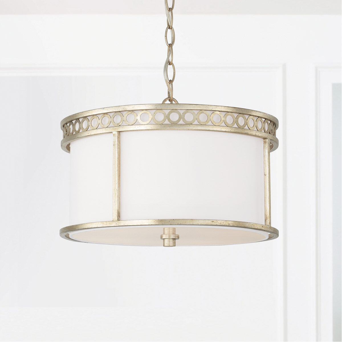 Isabella 4 Light 15.25 inch Winter Gold Semi-Flush Mount Ceiling Light, Convertible Dual Mount