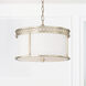 Isabella 4 Light 15.25 inch Winter Gold Semi-Flush Mount Ceiling Light, Convertible Dual Mount