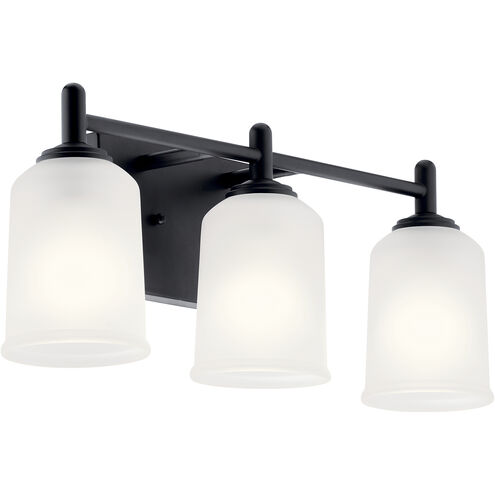 Shailene 3 Light 21.25 inch Black Bath Vanity Light Wall Light