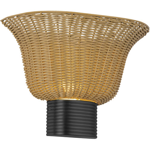 Alora Mood Rancho 1 Light 13.88 inch Matte Black Bath Vanity Light Wall Light