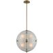 Sussex LED 18 inch Winter Brass Pendant Chandelier Ceiling Light