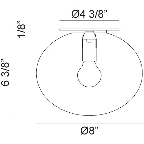 Mayu Wall Sconce Wall Light in Chrome and Opal Glass