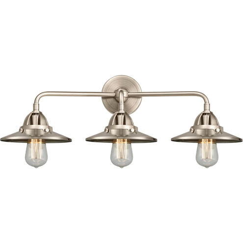Nouveau 2 Railroad LED 26 inch Brushed Satin Nickel Bath Vanity Light Wall Light