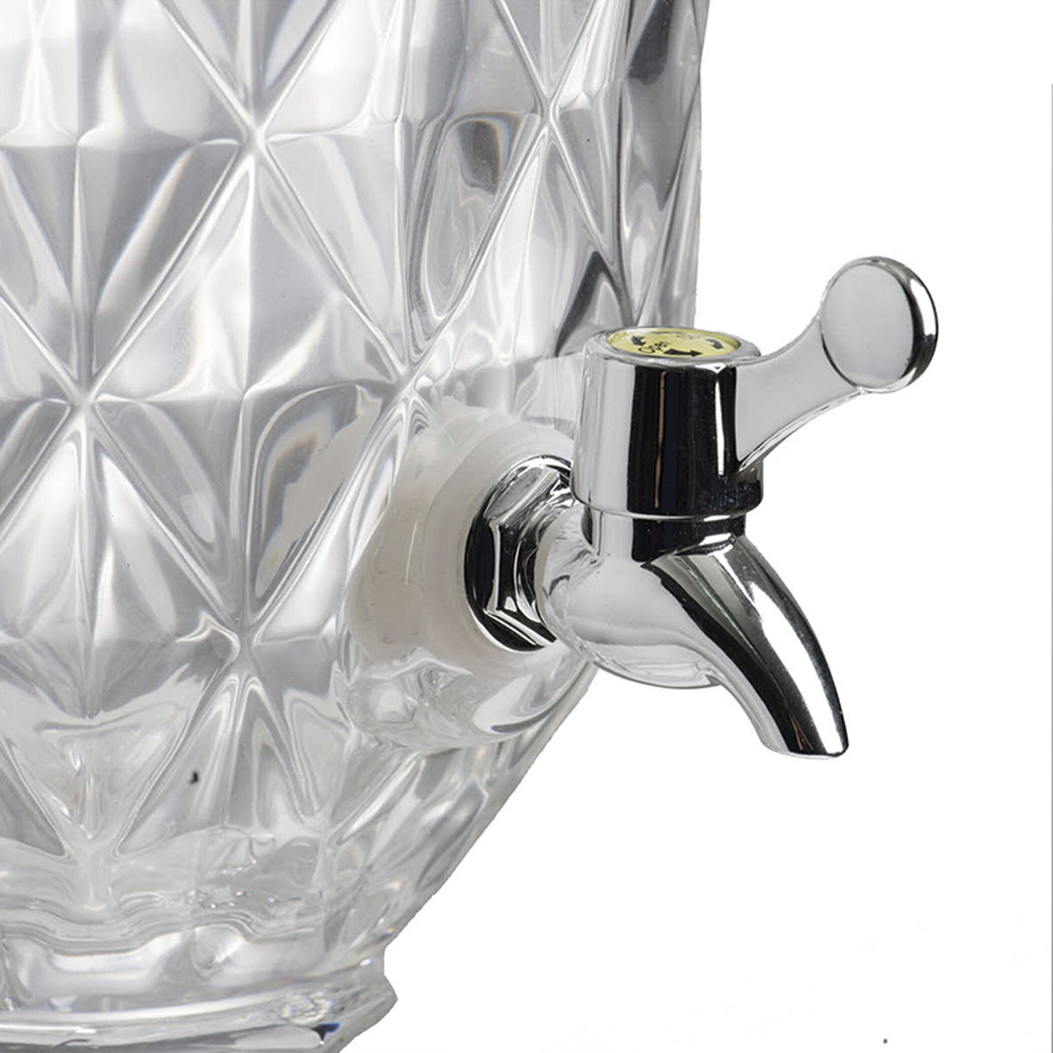 Anita Clear and Polished Silver Drink Dispenser