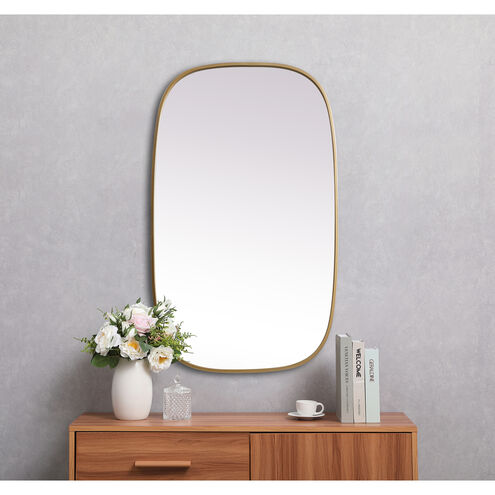 Brynn 40 X 24 inch Brass Mirror in 24 x 40