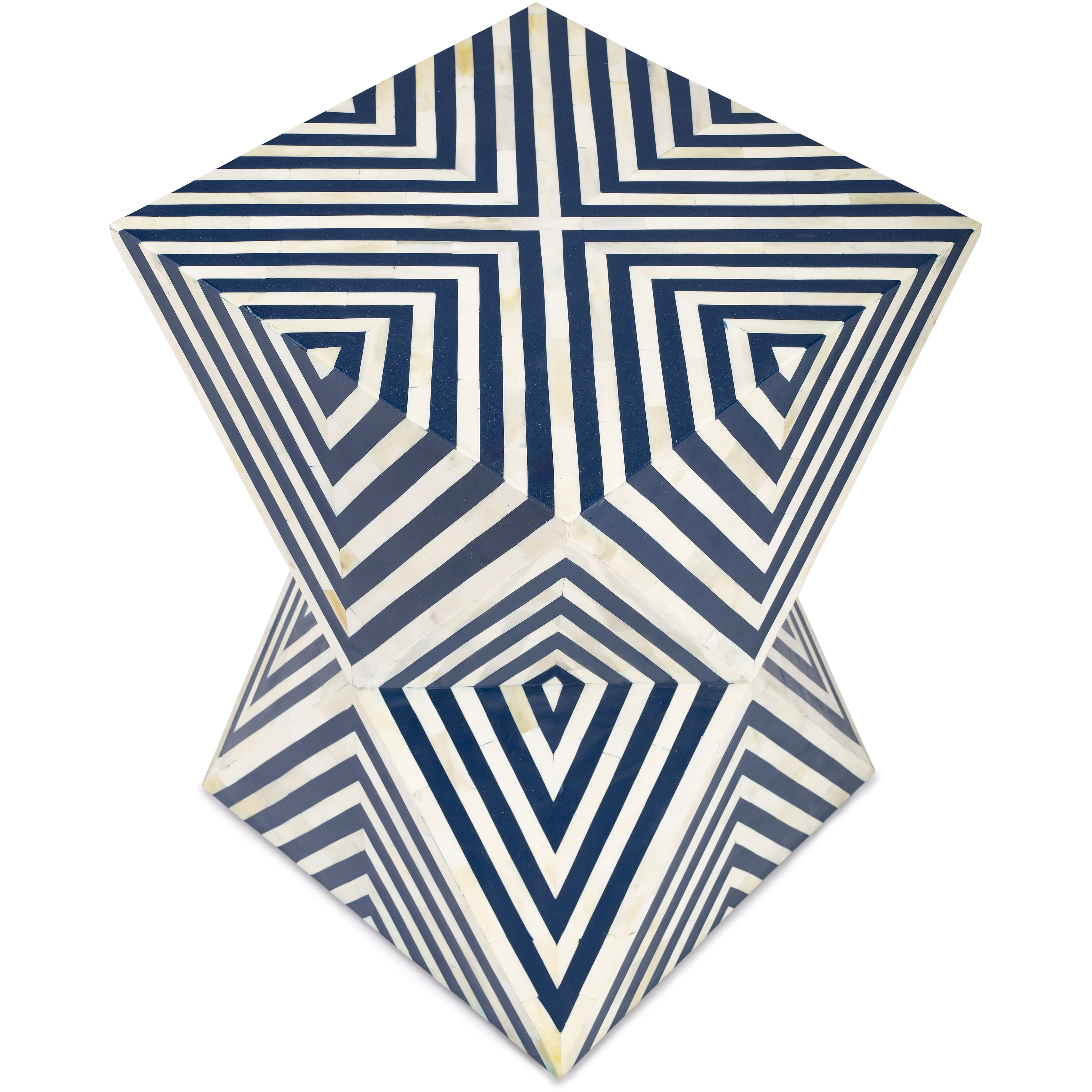 Anais Bone Inlay End or Side Table