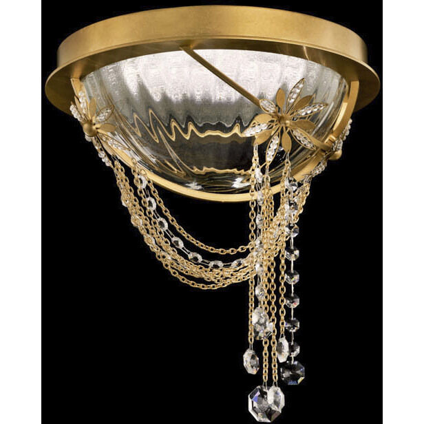 Forever Revere LED 11.75 inch Heirloom Gold Flush Mount Ceiling Light