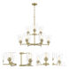 Westin 9 Light 30 inch Brushed Gold Chandelier Ceiling Light