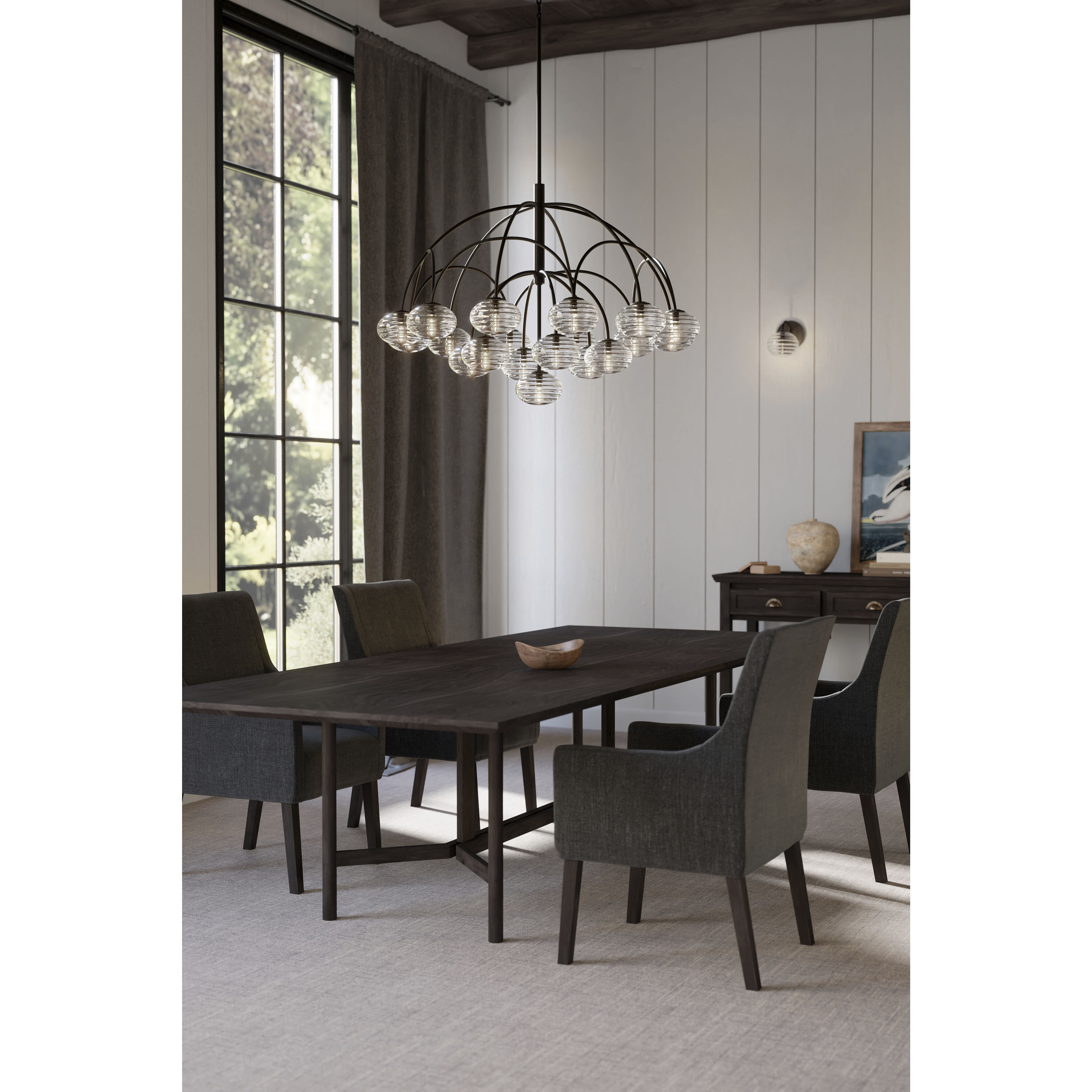 Lenora 19 Light 47.75 inch Dark Bronze Chandelier Ceiling Light