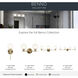 Benno 2 Light 14.75 inch Champagne Bronze Bath Bracket Wall Light, 2 Arm