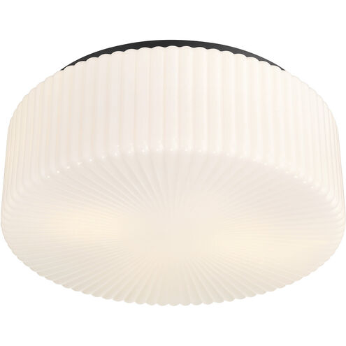 Edgemont 4 Light 20 inch Matte Black Flush Mount Ceiling Light