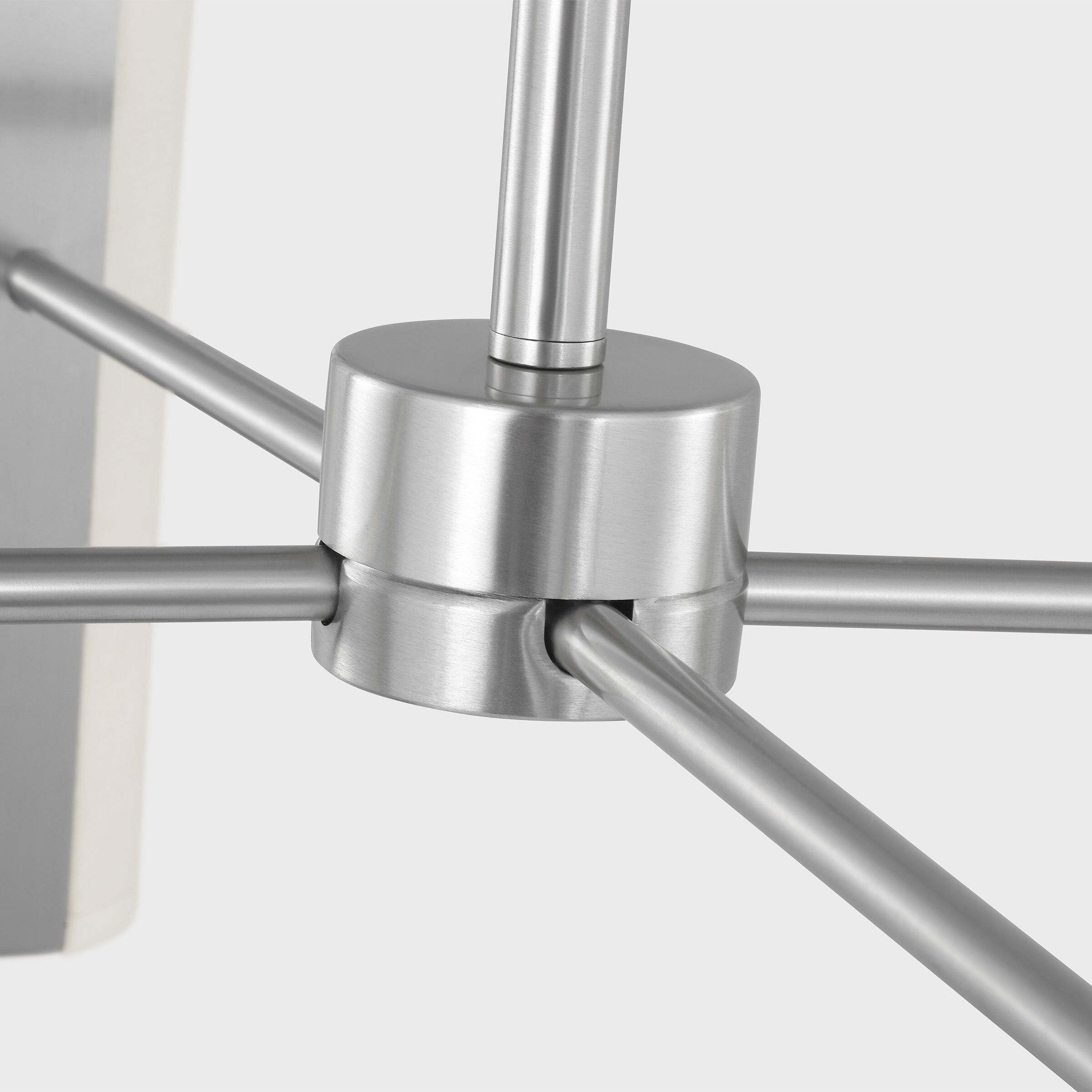 Drew & Jonathan Capalino 8 Light 30 inch Brushed Steel Chandelier Ceiling Light