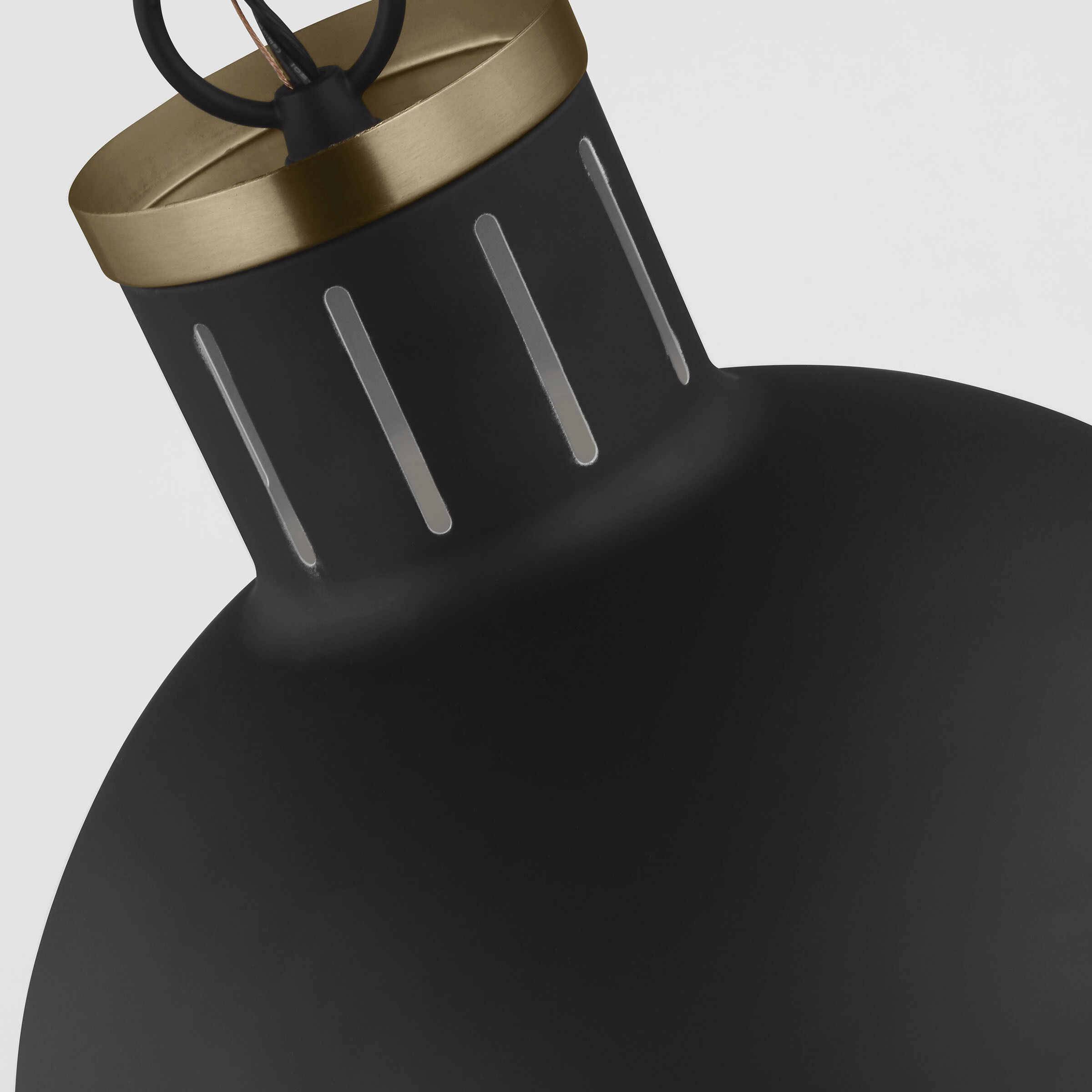 TOB by Thomas O'Brien Hanks Pendant Ceiling Light in Midnight Black