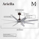 Atlas Ariella - LK 64 inch Textured Bronze with Barn Wood Tone Blades Ceiling Fan