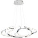 Canada LED 28 inch Chrome Chandelier Ceiling Light