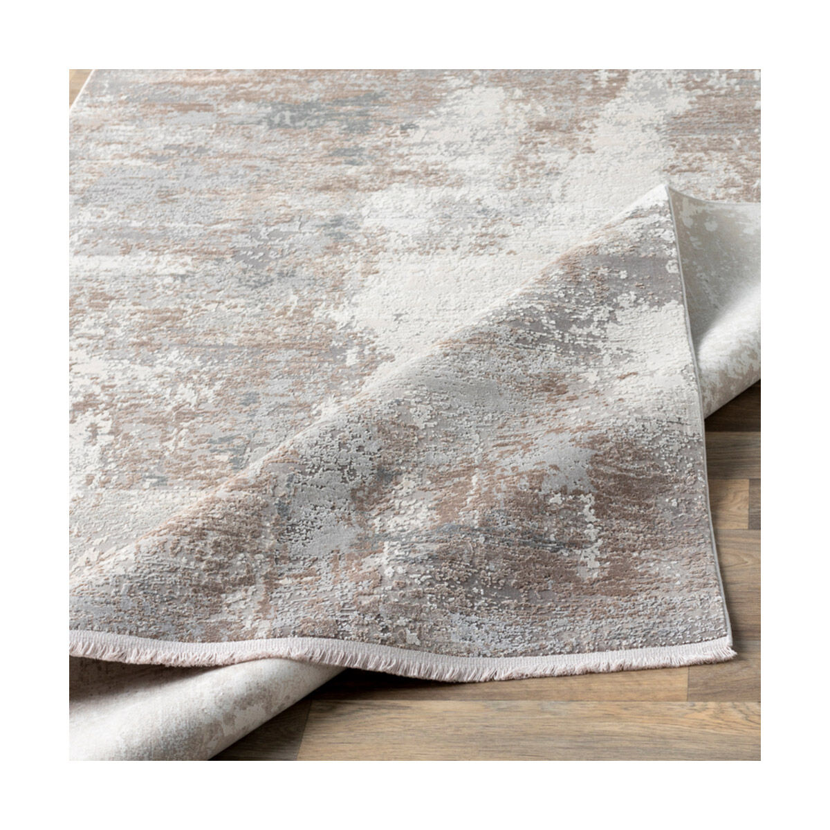 Solar 134 X 90 inch Light Brown Rug in 8 x 11, Rectangle