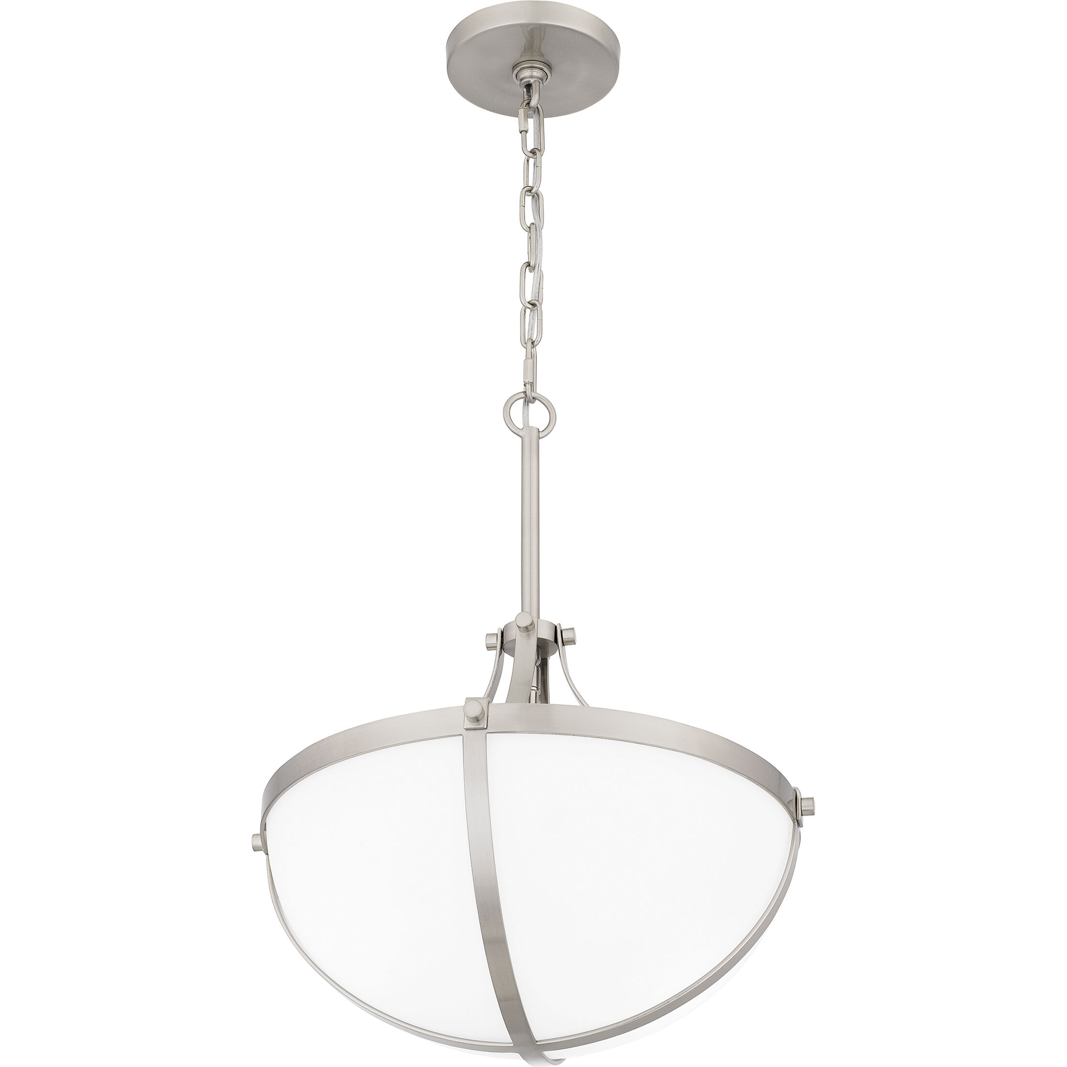 Antebellum 2 Light 14.75 inch Brushed Nickel Pendant Ceiling Light