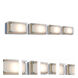 Bric 4 Light 21.25 inch Chrome Wall Sconce Wall Light