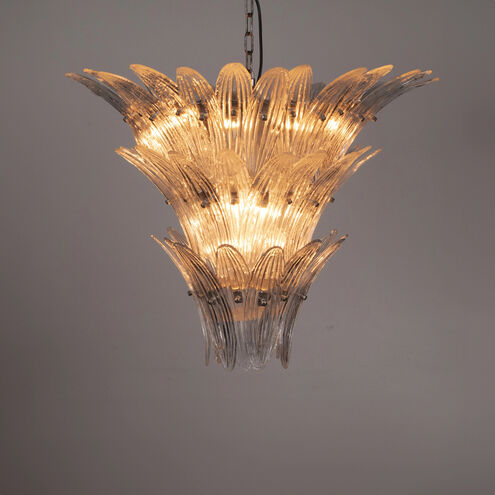 Emperor 12 Light 30 inch Antique SIlver Chandelier Ceiling Light
