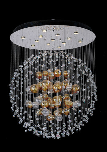 Velazquez 13 Light 39.3 inch Chrome Flush Mount Ceiling Light