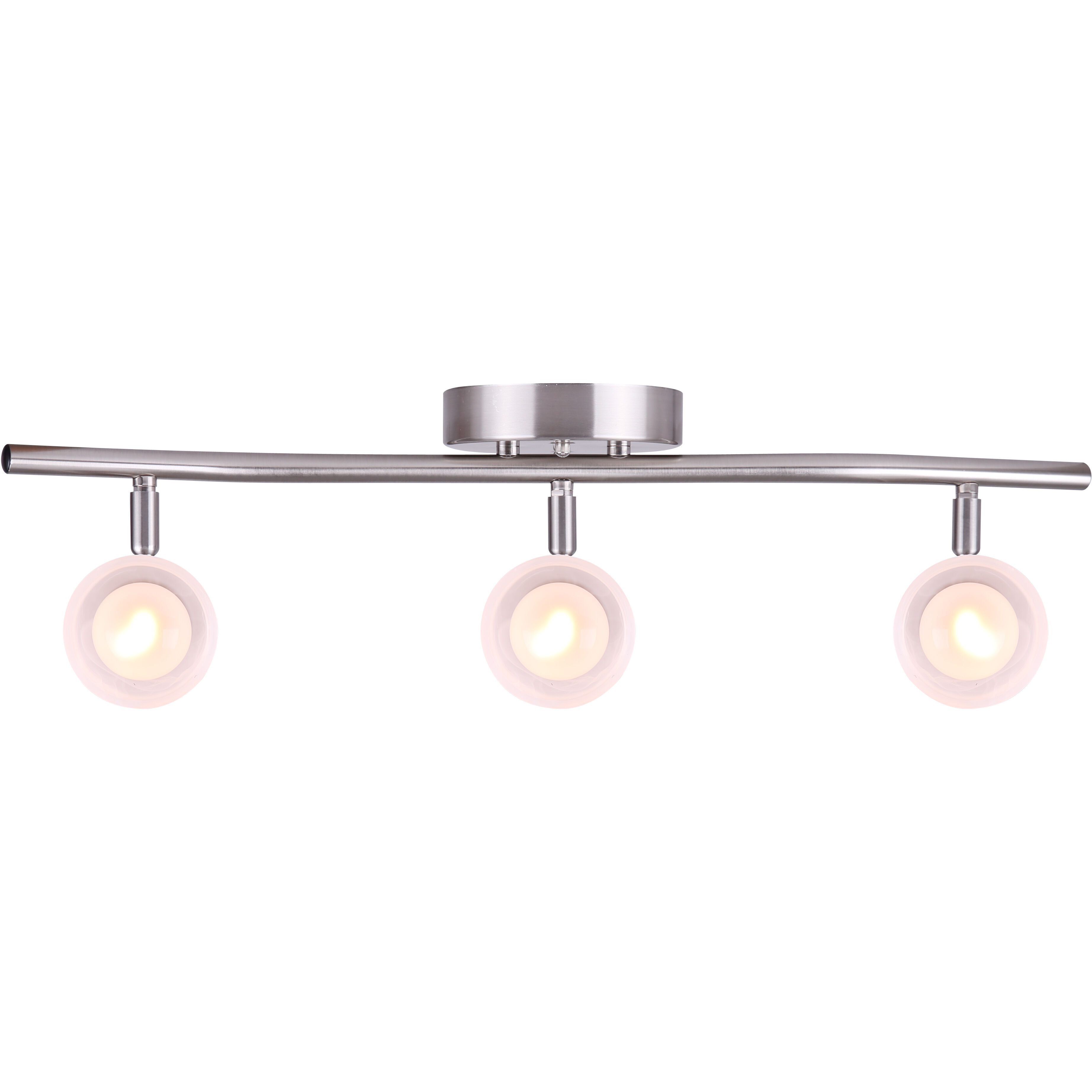 Madison 3 Light Brushed Pewter Track Ceiling Light