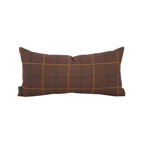 Kidney 22 inch Oxford Chocolate Pillow