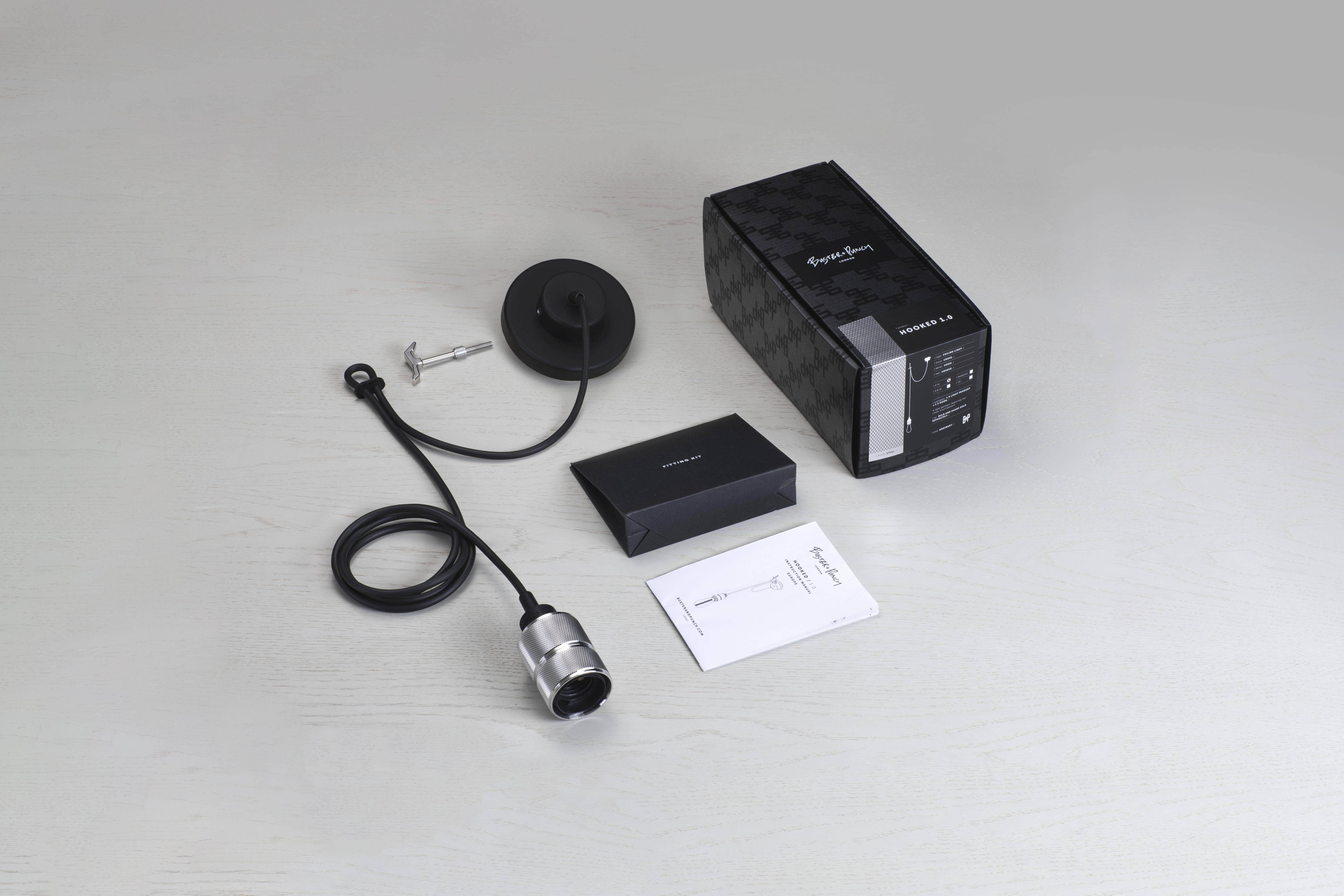 Hooked 1.0 LED 3.15 inch Steel Pendant Ceiling Light, Nude