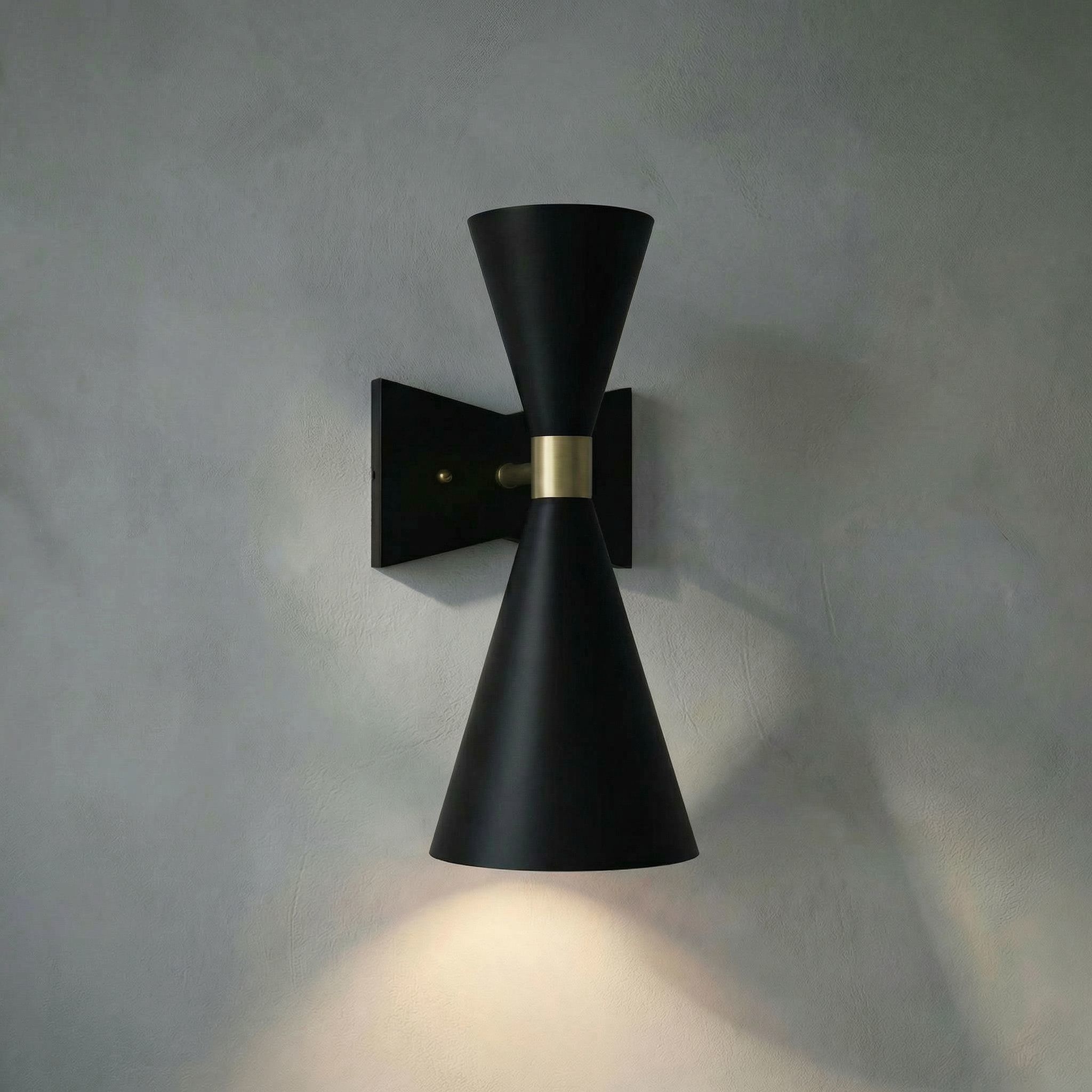 Ariel 1 Light 8 inch Matte Black Sconce Wall Light