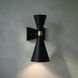 Ariel 1 Light 8 inch Matte Black Sconce Wall Light