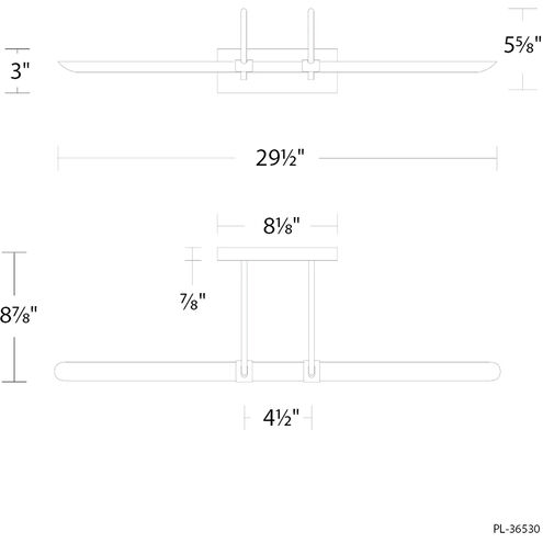 Ansel Indoor Wall Lighting in 4000K, Aged Brass