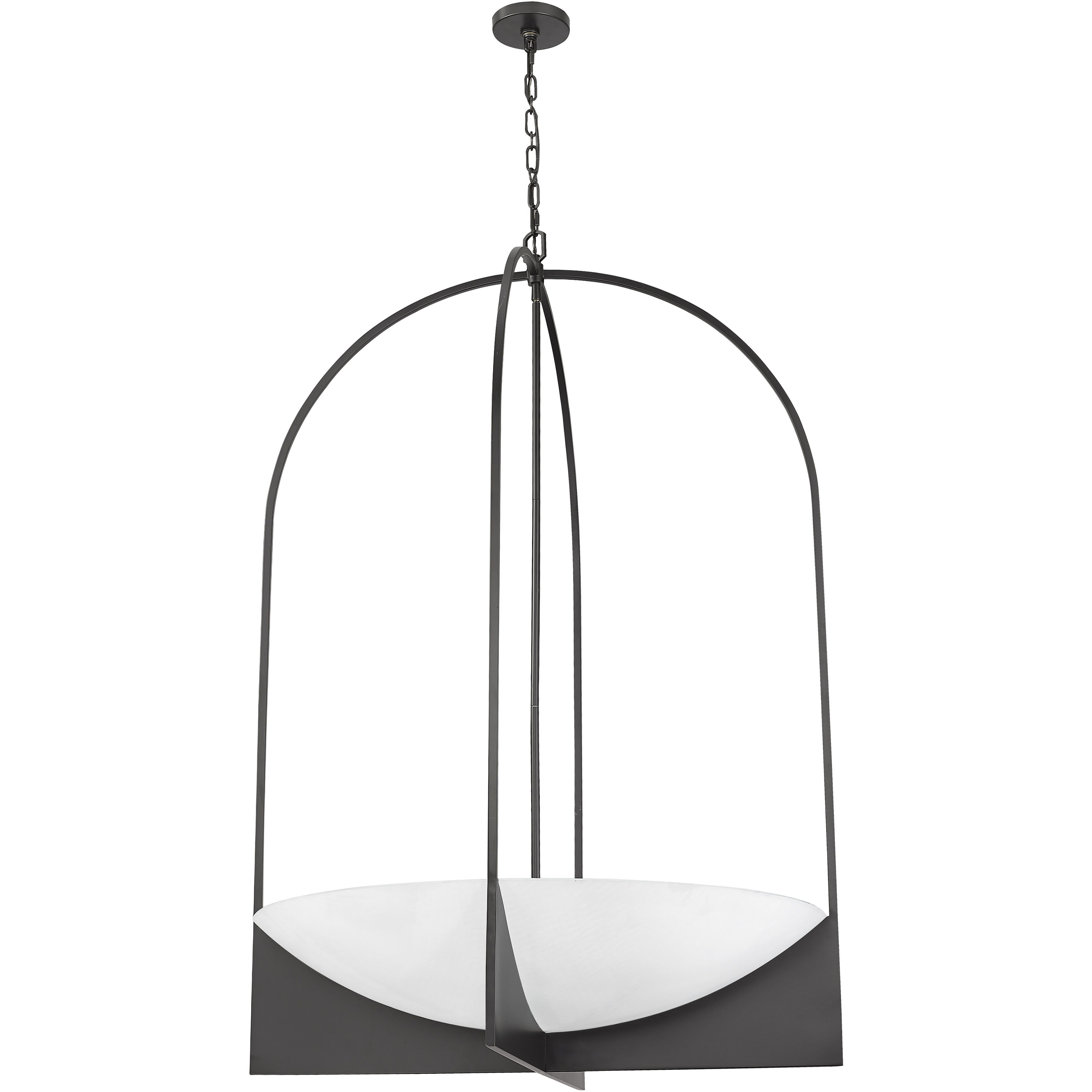 Devon 8 Light 32 inch Matte Black Chandelier Ceiling Light