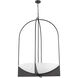 Devon 8 Light 32 inch Matte Black Chandelier Ceiling Light