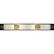 Bond 4 Light 48 inch Gold Bath Vanity Light Wall Light in Bahama Sand Studio Glass