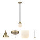 Edison Beacon LED 6 inch Antique Brass Mini Pendant Ceiling Light