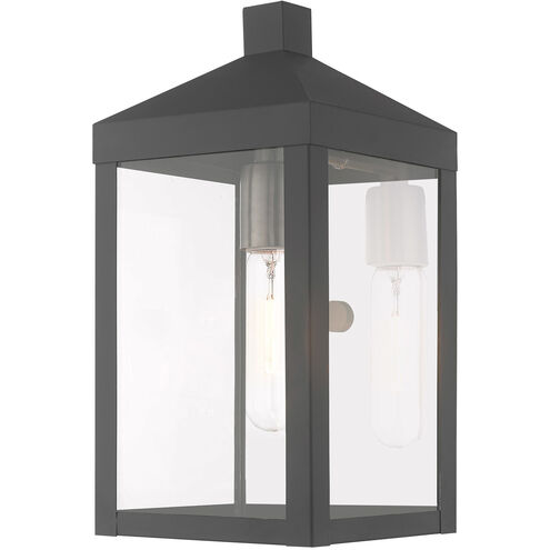 Nyack 1 Light 13 inch Scandinavian Gray Outdoor Wall Lantern