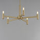 Emana 5 Light 24 inch Natural Aged Brass Chandelier Ceiling Light
